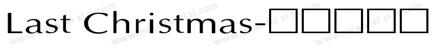 Last Christmas字体转换